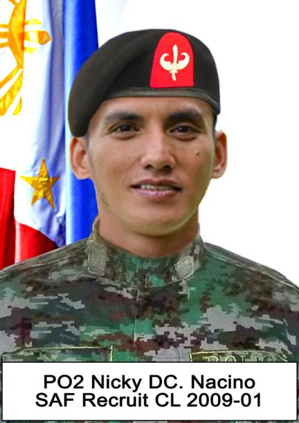 Nicky was originally from San Luis, Aurora. He graduated from Mount Carmel College. Nacino was 30. He had been active with the Philippine National Police since 2009.